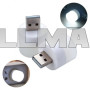 Портативна світлодіодна лампа-ліхтарик нічник 1W USB LED Light білий